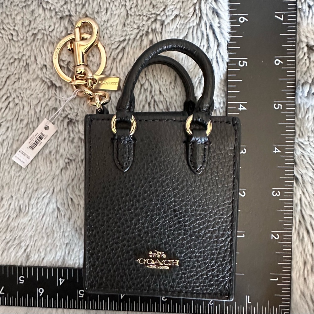 Coach N/S Mini Tote Bag Charm Keychain CU280 NWT - Picture 14 of 14